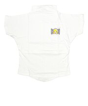 水森亜土 ワンポイント柄 ハイネック半袖Tシャツ(M) ホワイト アパレル