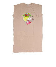 水森亜土 スーパーBIGTシャツ(M) ワンピース ピンクベージュ アパレル