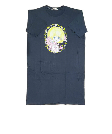 水森亜土 スーパーBIGTシャツ(M) ワンピース ネイビー アパレル