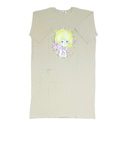 水森亜土 スーパーBIGTシャツ(L) ワンピース グレージュ アパレル