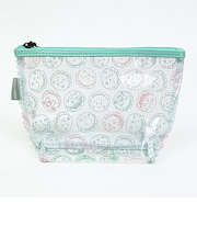 コジコジ 総柄 ターポリンマチ付きポーチ グリーン
