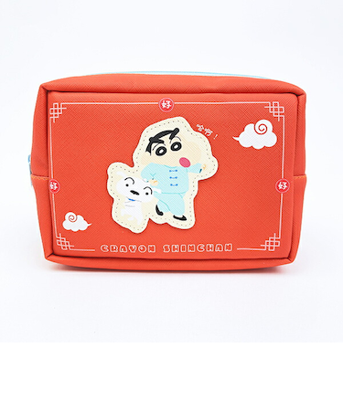 クレヨンしんちゃん 合皮ワッペン風ポーチ 中華しんちゃん