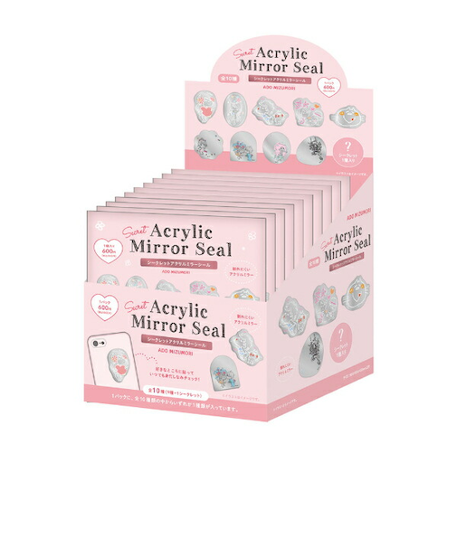 水森亜土 シークレットアクリルミラーシール 【全10種類のうちランダムで1点】