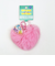 ホイッピ&ラッピ ハート型ファーキーホルダー ピンク Whippi＆Wrappi