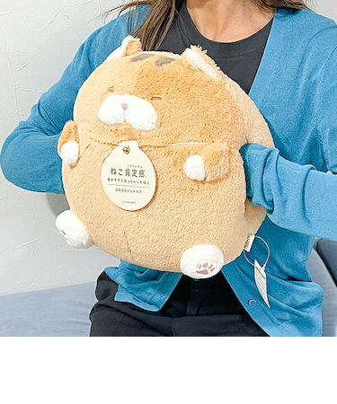 ねこ肯定感 とらねこのしゃけ コロコロハンドマフ ぬいぐるみ