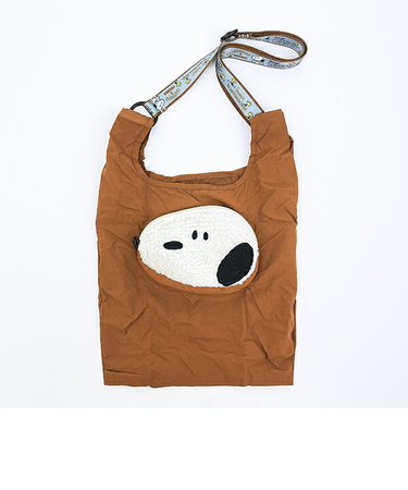 スヌーピー フライングエース ショッピングバッグミッド トートバッグ ROOTOTE ルートート コラボ SNOOPY