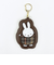 ミッフィー miffy キーホルダー (ブラウン) キルティングチェックシリーズ