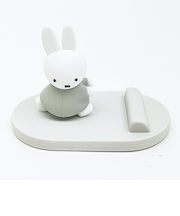 ミッフィー miffy マスコットモバイルスタンド グレー