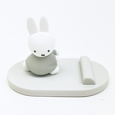 ミッフィー miffy マスコットモバイルスタンド グレー