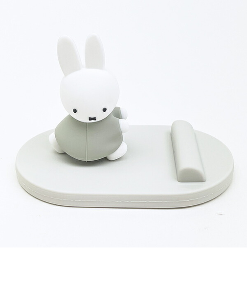 ミッフィー miffy マスコットモバイルスタンド グレー