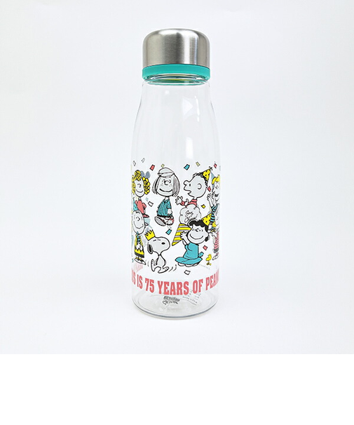 スヌーピー スタイリッシュブローボトル グリーン ランチ 水筒 PEANUTS 75th Anniversary SNOOPY