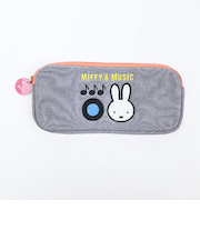 ミッフィー miffy ペンケース (グレー) 文具 MIFFY&MUSICシリーズ