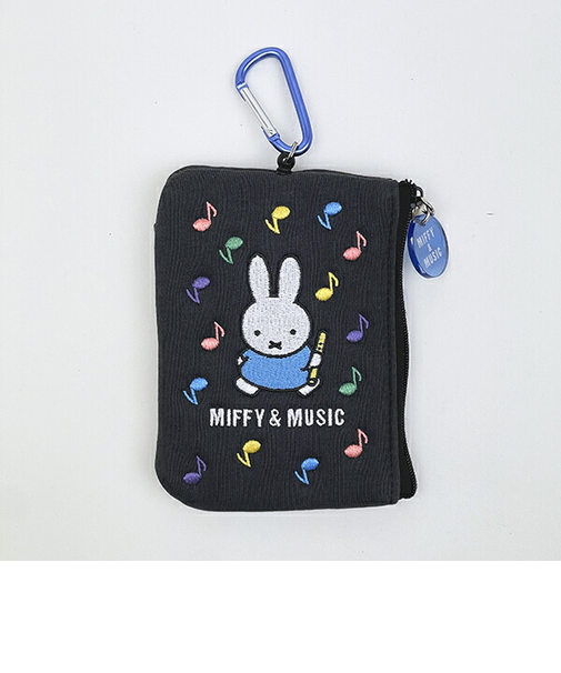 ミッフィー miffy パスケース (ブラック) MIFFY＆MUSICシリーズ