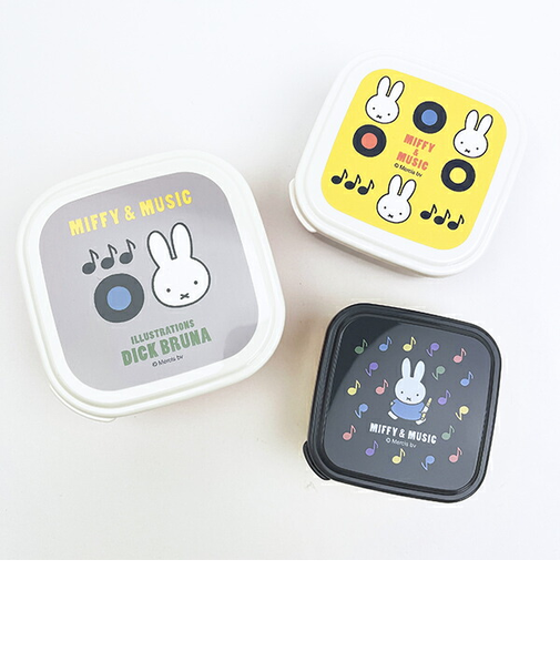 ミッフィー miffy ミュージック シールBOX（3コセット） ランチ 日本製 MIFFY＆MUSICシリーズ