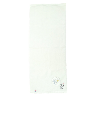 スヌーピー PEANUTS 75th かるわた フェイスタオル ホワイト 今治 日本製 西川 SNOOPY