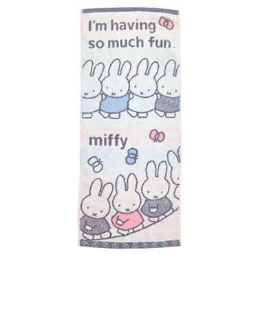 ミッフィーとおともだち miffy フェイスタオル アイボリー 日本製 西川