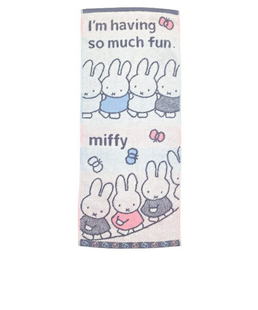 ミッフィーとおともだち miffy フェイスタオル アイボリー 日本製 西川