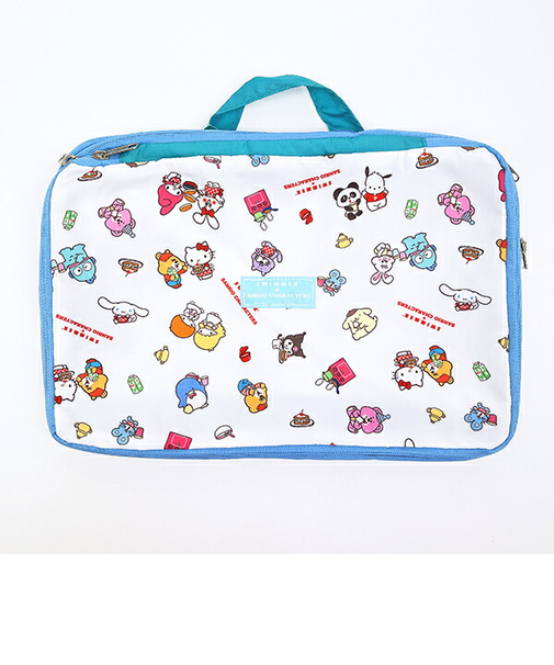 サンリオキャラクターズ × SWIMMER(スイマー) 圧縮トラベルポーチ (ホワイト) 旅行 Sanrio