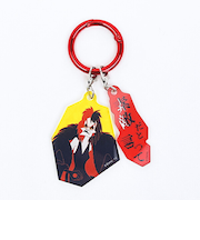 ディズニー パワーワード・ヴィランズ クルエラ 2チャームキーホルダー Disney