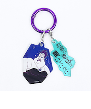 ディズニー パワーワード・ヴィランズ アースラ 2チャームキーホルダー Disney