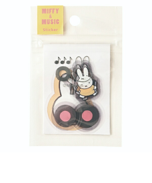 ミッフィー miffy フレークシール (イエロー) 文具 MIFFY＆MUSICシリーズ