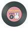 ミッフィー miffy レコード型ミラー (ブラック) 鏡 MIFFY＆MUSICシリーズ