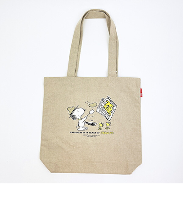 スヌーピー トートバッグ トール ベージュ PEANUTS 75th ROOTOTE ルートート SNOOPY
