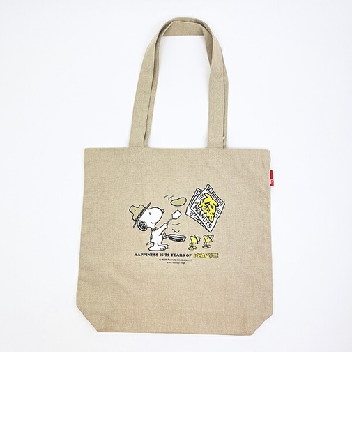 スヌーピー トートバッグ トール ベージュ PEANUTS 75th ROOTOTE ルートート SNOOPY