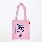 スヌーピー ルーシー ミニトートバッグ ピンク PEANUTS 75th ROOTOTE ルートート SNOOPY