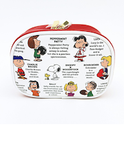 スヌーピー ラウンドポーチ 白 PEANUTS 75th SNOOPY