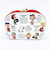 スヌーピー ラウンドポーチ 白 PEANUTS 75th SNOOPY