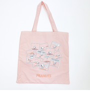 スヌーピー トートバッグ (ピンク) コミックトラベルシリーズ SNOOPY