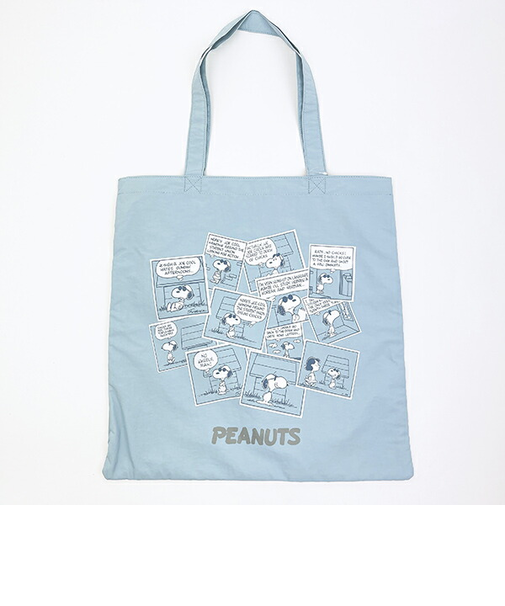スヌーピー トートバッグ (ブルー) コミックトラベルシリーズ SNOOPY