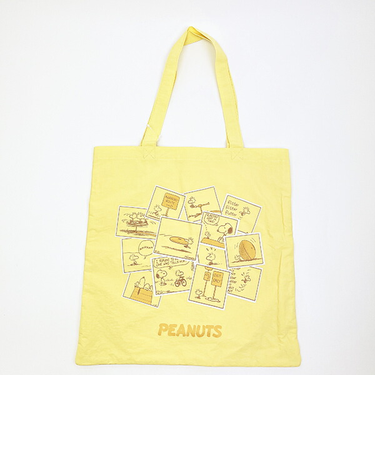 スヌーピー トートバッグ (イエロー) コミックトラベルシリーズ SNOOPY