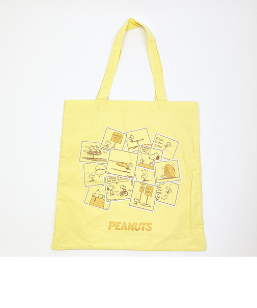スヌーピー トートバッグ (イエロー) コミックトラベルシリーズ SNOOPY