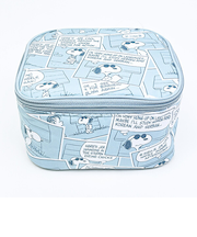 スヌーピー たためるボックスポーチ (ブルー) コミックトラベルシリーズ SNOOPY