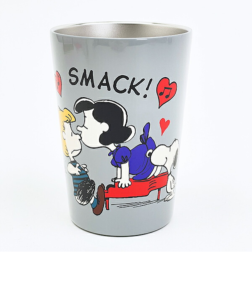スヌーピー ステンレスタンブラー グレー コップ SNOOPY