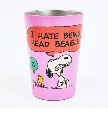 スヌーピー ステンレスタンブラー ピンク コップ SNOOPY