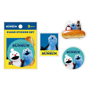 パペットスンスン クリアステッカーセット(Aセット) 文具