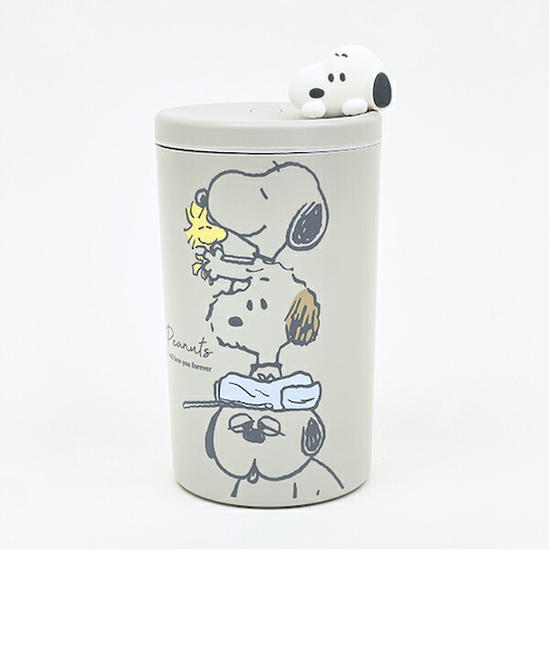 スヌーピー マスコット付きスリム加湿器 (グレー) SNOOPY
