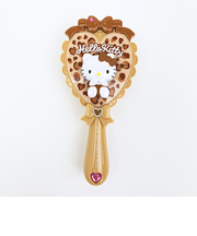 サンリオ ハローキティ ヒョウ柄 ヘアブラシ (ブラウン） くし Sanrio