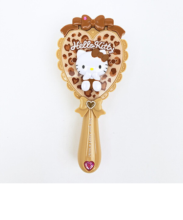 サンリオ ハローキティ ヒョウ柄 ヘアブラシ (ブラウン) くし Sanrio