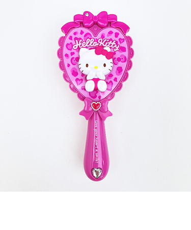 サンリオ ハローキティ ヒョウ柄 ヘアブラシ (ピンク) くし Sanrio