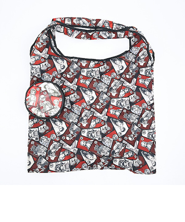 ワンピース ONE PIECE ポーチ付きエコバッグ レッド