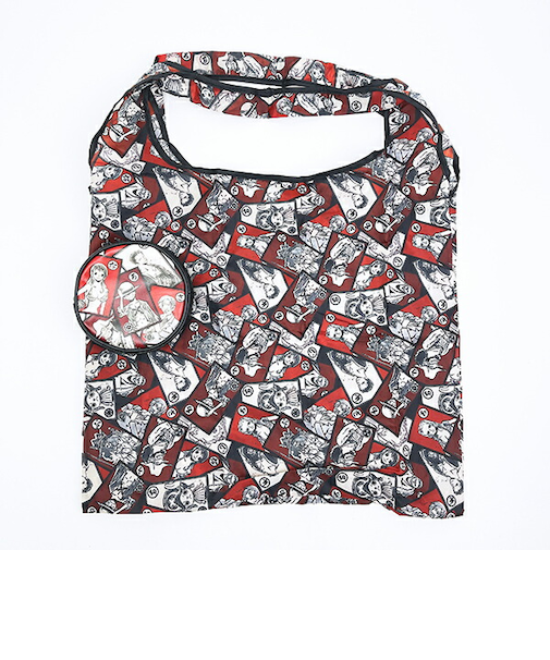 ワンピース ONE PIECE ポーチ付きエコバッグ レッド