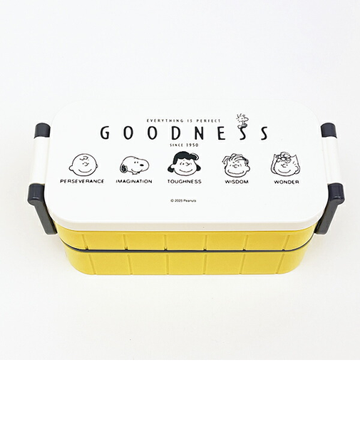スヌーピー 抗菌 2段ランチボックス 弁当箱 PEANUTS 75th Anniversary SNOOPY 日本製
