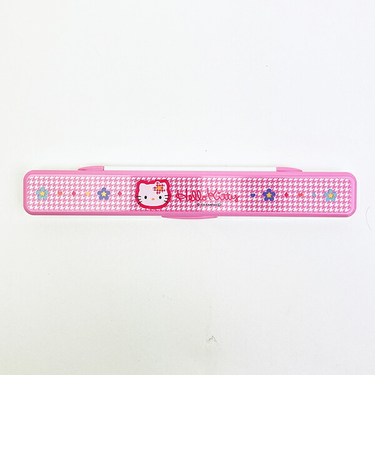 サンリオ ハローキティ 抗菌音の鳴らない箸箱セット ランチ カオハナシリーズ 日本製 Sanrio