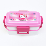 サンリオ ハローキティ 抗菌2段ふわっと弁当箱 ランチ カオハナシリーズ 日本製 Sanrio
