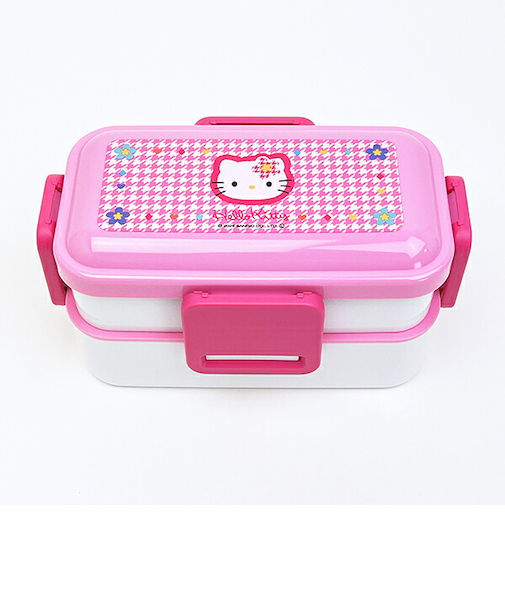 サンリオ ハローキティ 抗菌2段ふわっと弁当箱 ランチ カオハナシリーズ 日本製 Sanrio