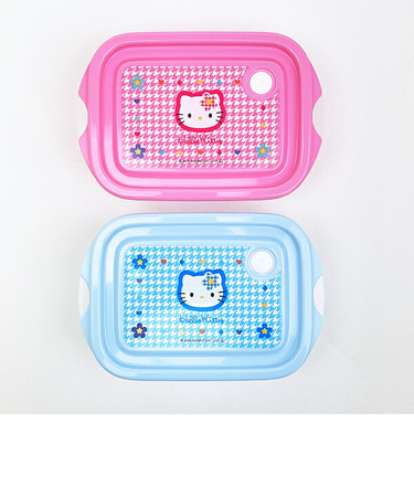 サンリオ ハローキティ 抗菌シールボックス(2P) カオハナ 日本製 ランチ Sanrio